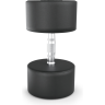 Гантель круглая UNIX FIT PRO обрезиненная 45 кг, 2 шт. DBRND45PBKx2